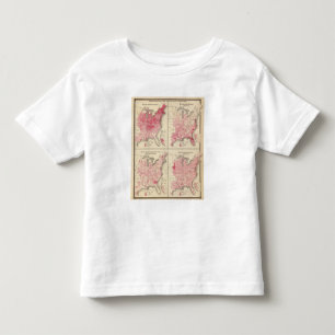 Verenigde Staten-vitaliteitskaarten Kinder Shirts