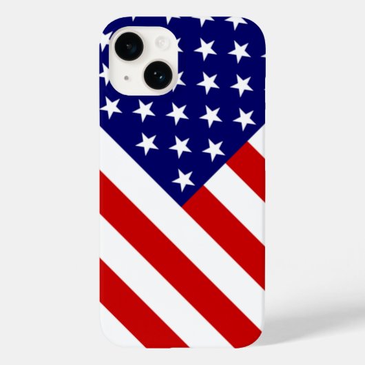 Verenigde Staten Vlag afkorting Case-Mate iPhone Case (Achterkant)