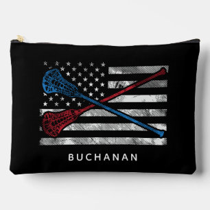 Verenigde Staten Vlag en Lacrosse Bats Custom Etui