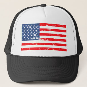 Verenigde Staten vlag met drukke stijl Trucker Pet