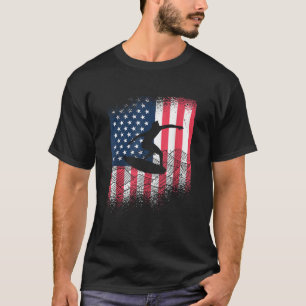 Verenigde Staten Vlag Skimboarder Surfen Surfer T-shirt