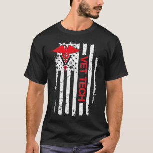 Verenigde Staten Vlag VS American Vet Tech T-shirt