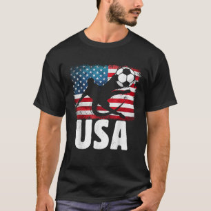 Verenigde Staten Voetballer Vlag Jersey USA Voetba T-shirt
