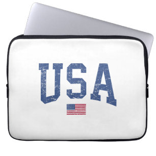 Verenigde Staten Vrouwen Mannen Kinder Patriottisc Laptop Sleeve