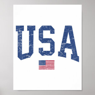 Verenigde Staten Vrouwen Mannen Kinder Patriottisc Poster