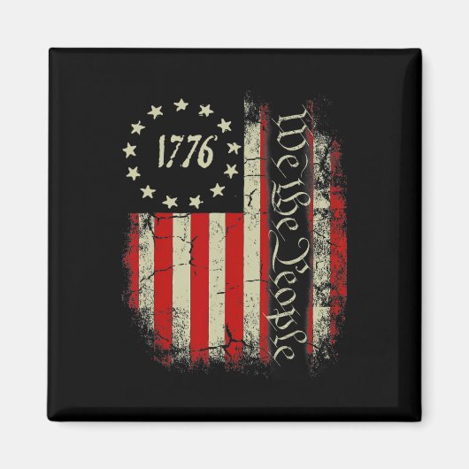 Verenigde Staten VS Vlag Patriottisch 4 juli Ameri Magneet (Voorkant)