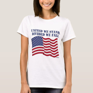 VERENIGDE WE STAAN, VERDEELDE WE HERFST T-SHIRT