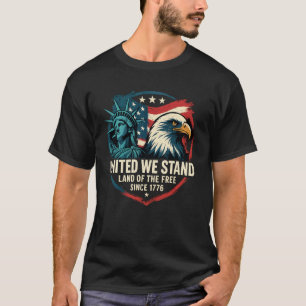 Verenigde We Stand - Patriottische Verenigde State T-shirt