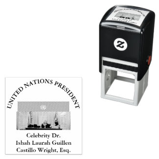 #VERENIGDENATIESPRESIDENT DR. #LAURAHCASTILLOS ESQ  ZELFINKTENDE STEMPEL