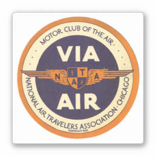 Vereniging van luchtreizigers sticker