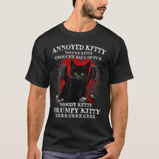 Verergerd Kat Touchy Kitty Grouchy Ball T-shirt