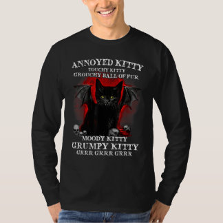 Verergerd Kat Touchy Kitty Grouchy Ball T-shirt
