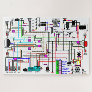 Vereveningsschema motorfiets legpuzzel