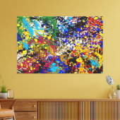 Verf Abstract gooien Canvas Afdruk (Insitu (Woonkamer))