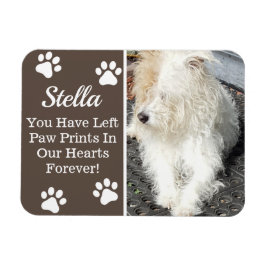 Verf afdrukken in ons hart, verlies van huisdier magneet