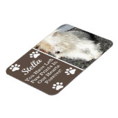 Verf afdrukken in ons hart, verlies van huisdier magneet (Linkerzijde)