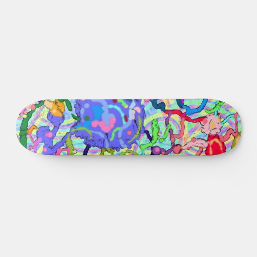 Verf Blobs Skateboard (Horizontaal)