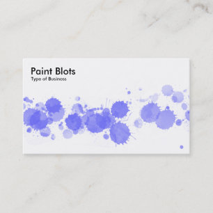 Verf Blots - Elektrisch blauw Visitekaartje