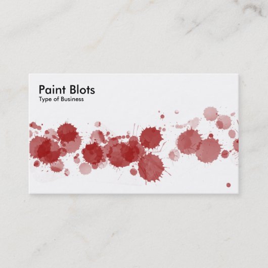 Verf Blots - Ruby Visitekaartje (Voorkant)