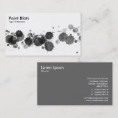 Verf Blots - Zwart Visitekaartje (Voorkant / Achterkant)