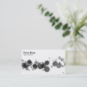 Verf Blots - Zwart Visitekaartje (Staand voorkant)