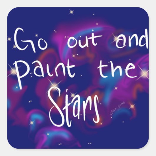 Verf de Stars Sticker (Voorkant)