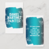 Verf diensten gradiënt geschilderde muur visitekaartje (Voorkant / Achterkant)