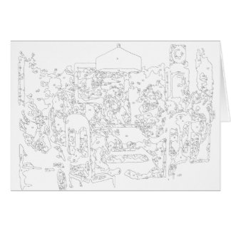 Verf door aantallen: Honden die de Kaart van de po