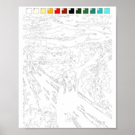 Verf door het Poster van Aantallen: Het Poster van