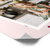 Verf Drops 9e Verjaardagsfeest Foto Collage Poster (Hoek)