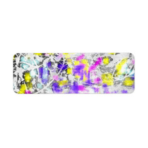 verf en druppel etiket