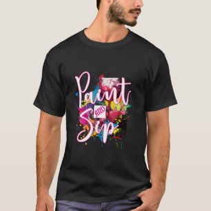 Verf en nip Py Night Wine Canvas Nieuwigheid T-shirt