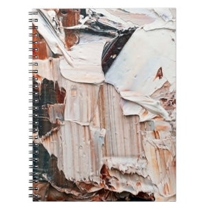 Verf en reliëf met reliëfolie. Primair koel Notitieboek