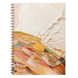 Verf en reliëf met reliëfolie. Primair koel Notitieboek