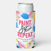 Verf en Sip Bachelorette Party Slim (Seltzer Voorkant)