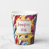 Verf en Sip partij accessoires verfborstelhouder Papieren Bekers (Voorkant)