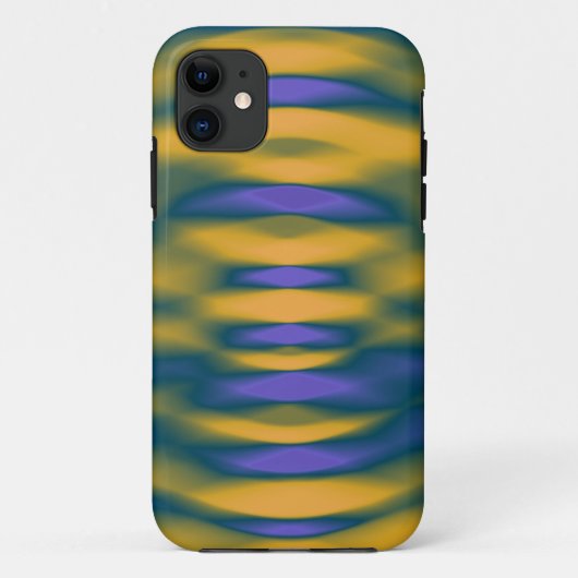 Verf Geel en Blauwe Achtergrond Case-Mate iPhone Case (Achterkant)