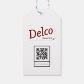 Verf geen partij als een Delco Party Cadeaulabel (Achterkant)