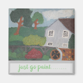 Verf gewoon door Bruce Tunis 1959 Magneet