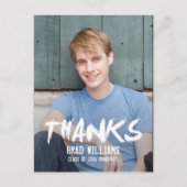 Verf het Afstuderen van de stad Hartelijk dank Briefkaart (Voorkant)