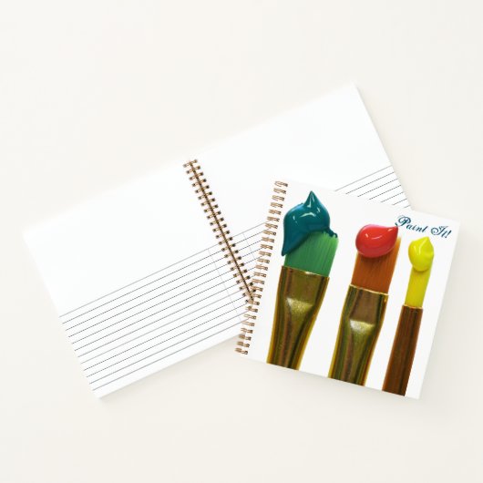 Verf het notitieboek (Binnen)