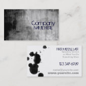 Verf het zwart visitekaartje (Voorkant / Achterkant)