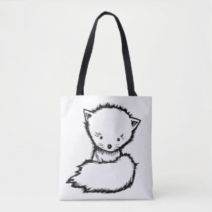 Verf je eigen tas Schattige baby vos