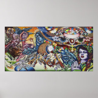 Verf je geloof op Canvas Poster