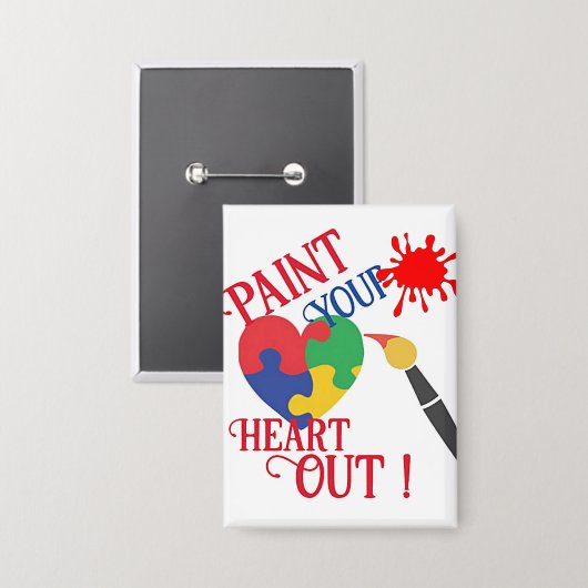 Verf je hart, Button (Voorkant / Achterkant)