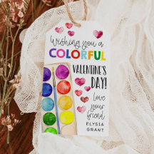 Verf Kleurrijke Valentijnsdag Cadeaubijsluiter