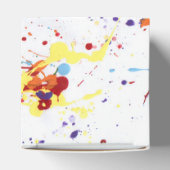 "Verf/Kunst Partij" Kubus Favor Box Bedankdoosjes (Bovenkant)