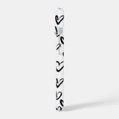 Verf Lijn Hart Patroon iPhone 15 Hoesje (Linkerkant)