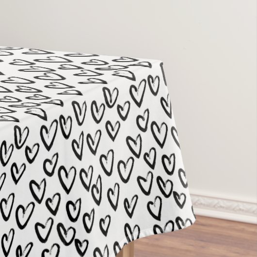 Verf Lijn Hart Patroon Tafelkleed (Voorbeeld)