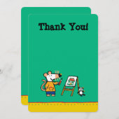 Verf met Maisy! Bedankkaart (Voorkant / Achterkant)